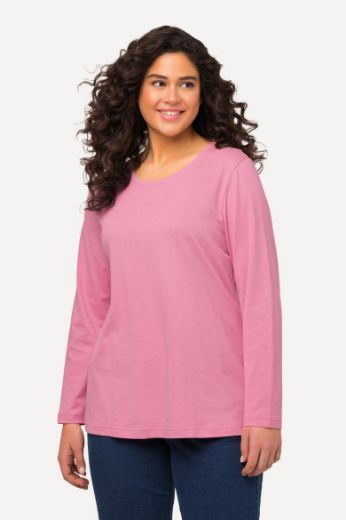 Plus size veliki brojevi Majica dugi rukavi okrugli izrez za punije