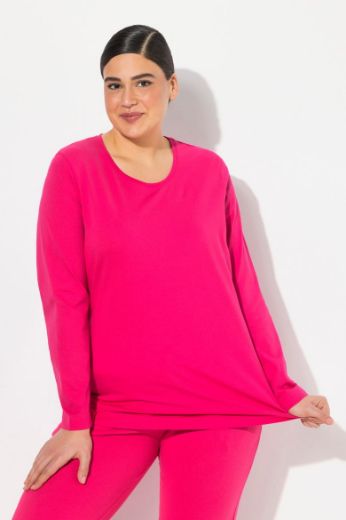 Plus size veliki brojevi Majica dugi rukavi okrugli izrez za punije