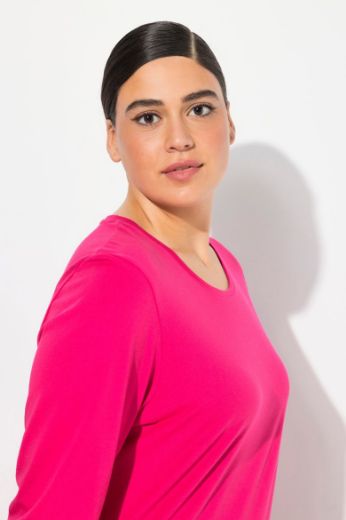 Plus size veliki brojevi Majica dugi rukavi okrugli izrez za punije
