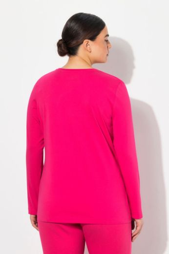 Plus size veliki brojevi Majica dugi rukavi okrugli izrez za punije