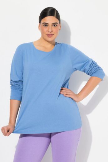 Plus size veliki brojevi Majica dugi rukavi okrugli izrez za punije