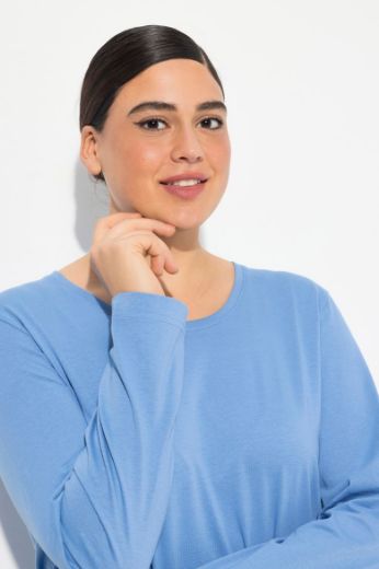 Plus size veliki brojevi Majica dugi rukavi okrugli izrez za punije