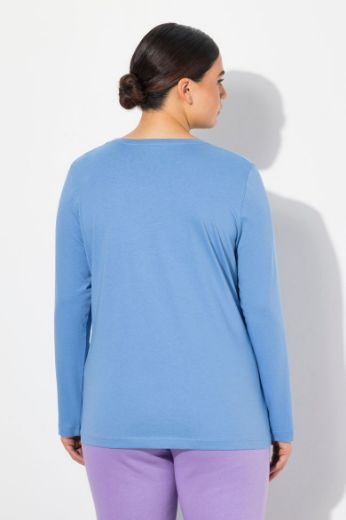 Plus size veliki brojevi Majica dugi rukavi okrugli izrez za punije