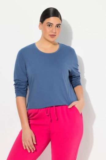 Plus size veliki brojevi Majica dugi rukavi okrugli izrez za punije