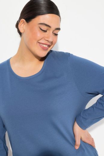 Plus size veliki brojevi Majica dugi rukavi okrugli izrez za punije