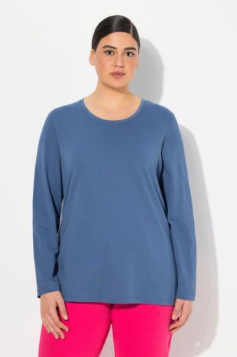 Plus size veliki brojevi Majica dugi rukavi okrugli izrez za punije