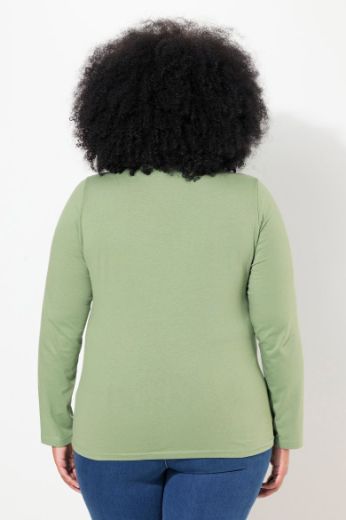 Plus size veliki brojevi Majica dugih rukava V ovratnika za punije