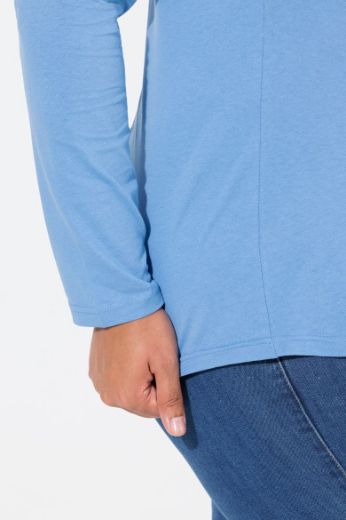 Plus size veliki brojevi Majica dugih rukava V ovratnika za punije
