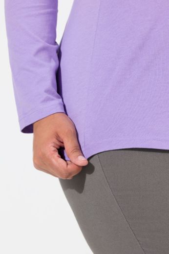 Plus size veliki brojevi Majica dugih rukava V ovratnika za punije