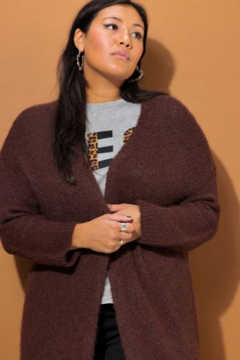 Plus size veliki brojevi Kardigan dugog kroja za punije