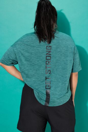 Plus size veliki brojevi Majica sportska A kroja za punije