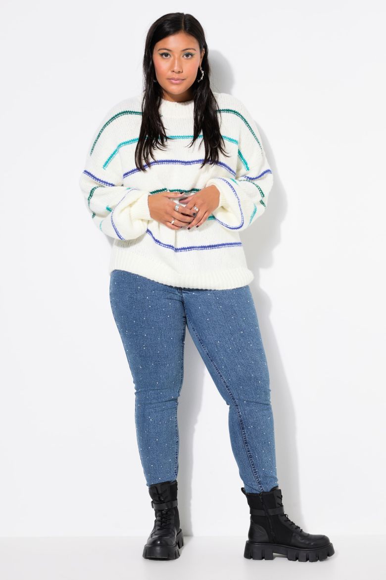 Plus size veliki brojevi Traperice uskih nogavica za punije