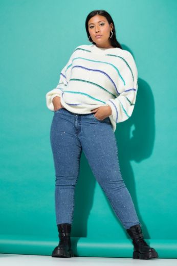 Plus size veliki brojevi Traperice uskih nogavica za punije