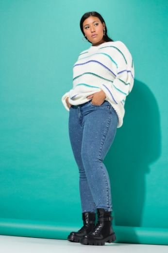Plus size veliki brojevi Traperice uskih nogavica za punije