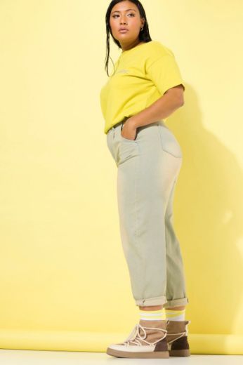 Plus size veliki brojevi Traperice visokog struka za punije