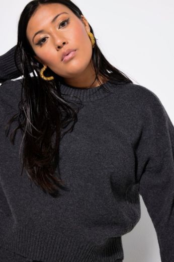 Plus size veliki brojevi Pulover pleteni okruglog ovratnika za punije