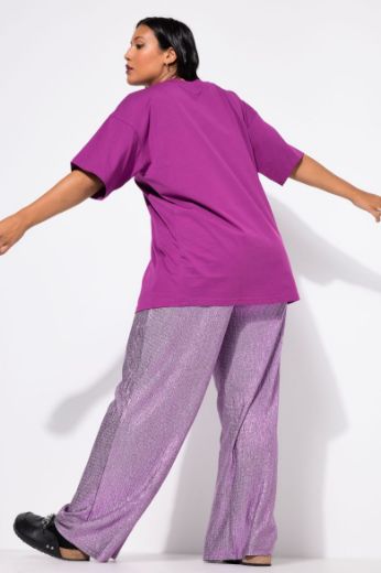 Plus size veliki brojevi Hlače elastičnog struka širokih nogavica za punije