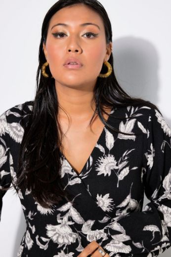 Plus size veliki brojevi Haljina maxi dugih rukava za punije