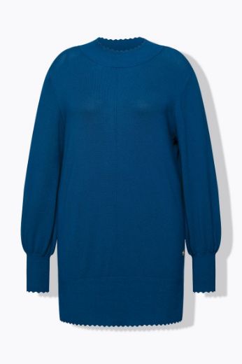 Plus size veliki brojevi Pulover s ukrasnim ovratnikom za punije