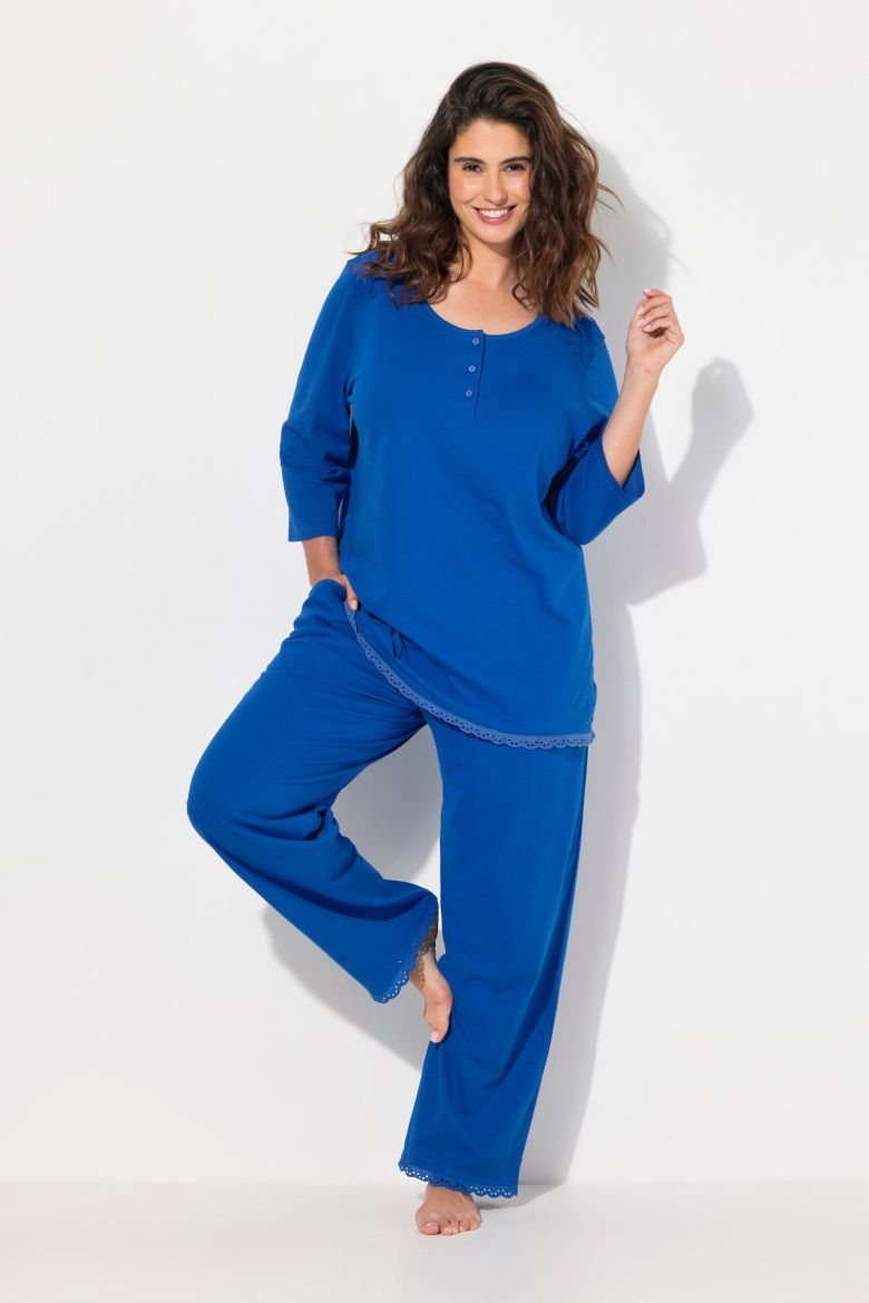 Plus size veliki brojevi Pidžama dugih rukava i dugih nogavica za punije