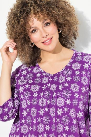 Plus size veliki brojevi Majica 3/4 rukava A kroja za punije