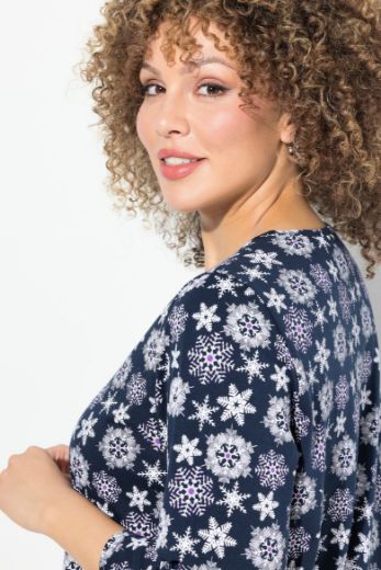 Plus size veliki brojevi Majica 3/4 rukava A kroja za punije