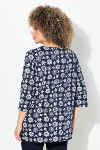 Plus size veliki brojevi Majica 3/4 rukava A kroja za punije