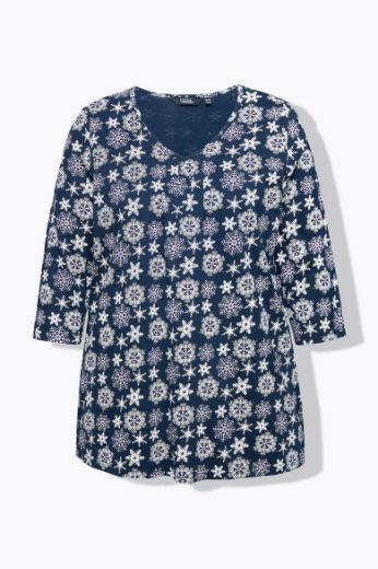 Plus size veliki brojevi Majica 3/4 rukava A kroja za punije