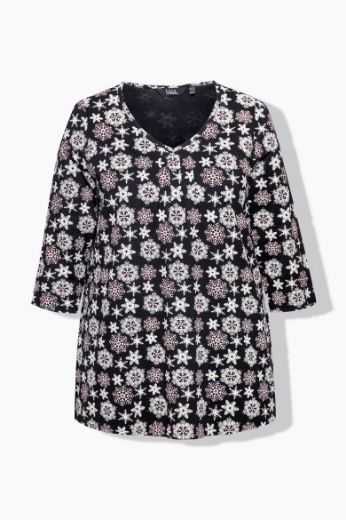 Plus size veliki brojevi Majica 3/4 rukava A kroja za punije