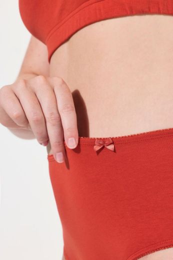 Plus size veliki brojevi Gaćice pamučne srednje visokog kroja za punije