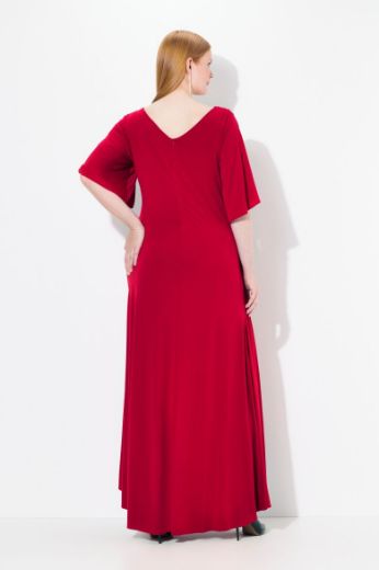 Plus size veliki brojevi Haljina maxi V ovratnika za punije