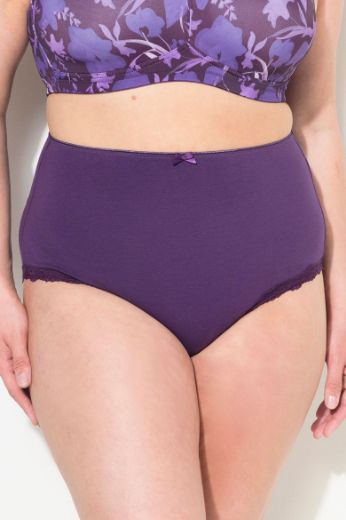 Plus size veliki brojevi Gačice maxi 3 komada s dodatkom čipke na obrubu za punije