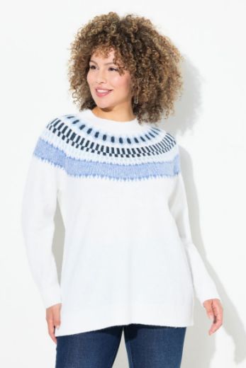 Plus size veliki brojevi Pulover s prugastim uzorkom za punije