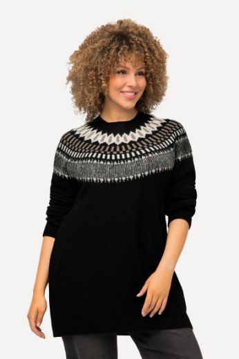 Plus size veliki brojevi Pulover s prugastim uzorkom za punije