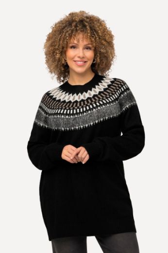 Plus size veliki brojevi Pulover s prugastim uzorkom za punije
