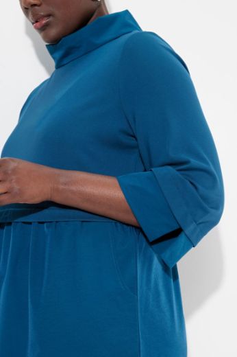 Plus size veliki brojevi Haljina 3/4 rukava A kroja za punije
