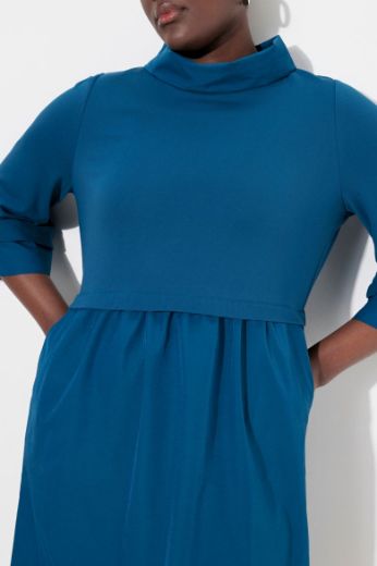 Plus size veliki brojevi Haljina 3/4 rukava A kroja za punije
