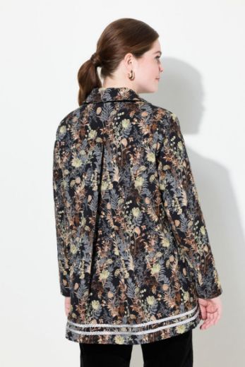 Plus size veliki brojevi Sako elegantni  cvjetnog uzorka za punije