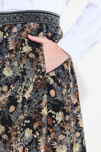 Plus size veliki brojevi Suknja cvjetnog uzorka za punije