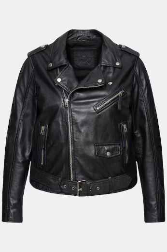 Plus size veliki brojevi Jakna kožna kraći model za punije