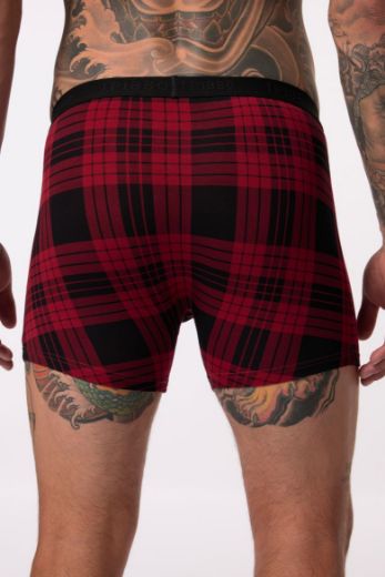 Plus size veliki brojevi Gaće produženih nogavica karirane za punije