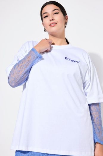 Plus size veliki brojevi Košulja dugih rukava s printom za punije