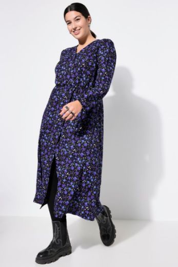 Plus size veliki brojevi Haljina cvjetnog uzorka za punije