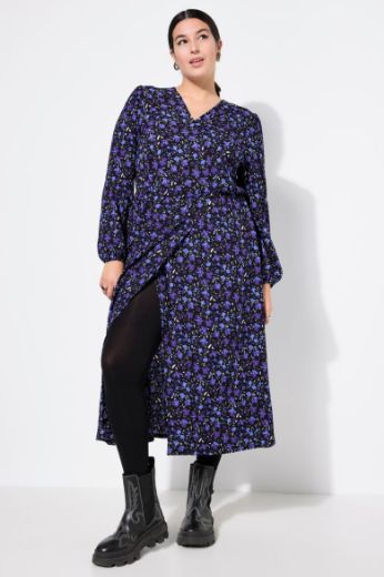 Plus size veliki brojevi Haljina cvjetnog uzorka za punije