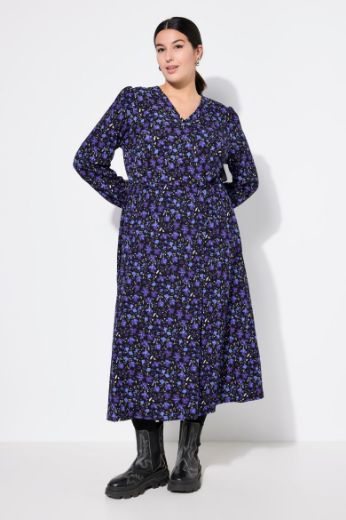 Plus size veliki brojevi Haljina cvjetnog uzorka za punije