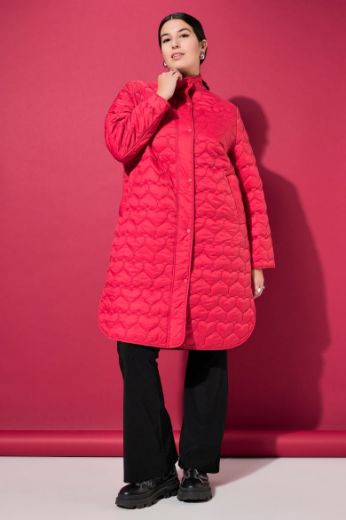Plus size veliki brojevi Jakna dužeg kroja s motivom srca za punije