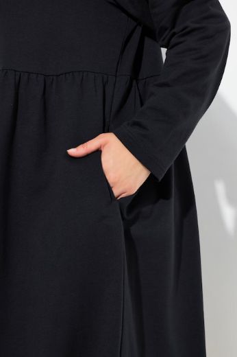 Plus size veliki brojevi Haljina s kapuljačom za punije