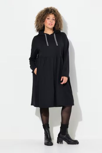 Plus size veliki brojevi Haljina s kapuljačom za punije