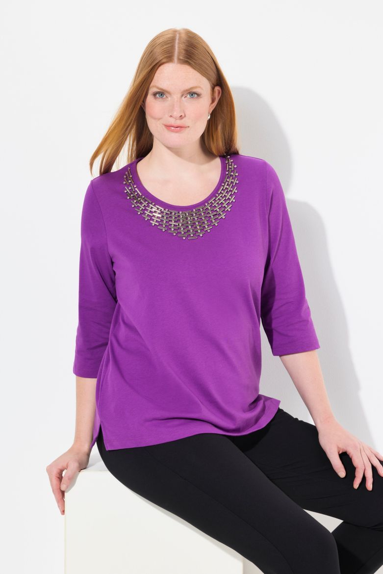 Plus size veliki brojevi Majica 3/4 rukava za punije