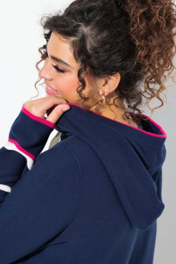 Plus size veliki brojevi Pulover dugih rukava na pruge za punije